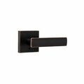 Weslock Utica Lever Privacy Lock with Adjustable Latch and Full Lip Strike Oil Rubbed Bronze Finish 007103131FR20